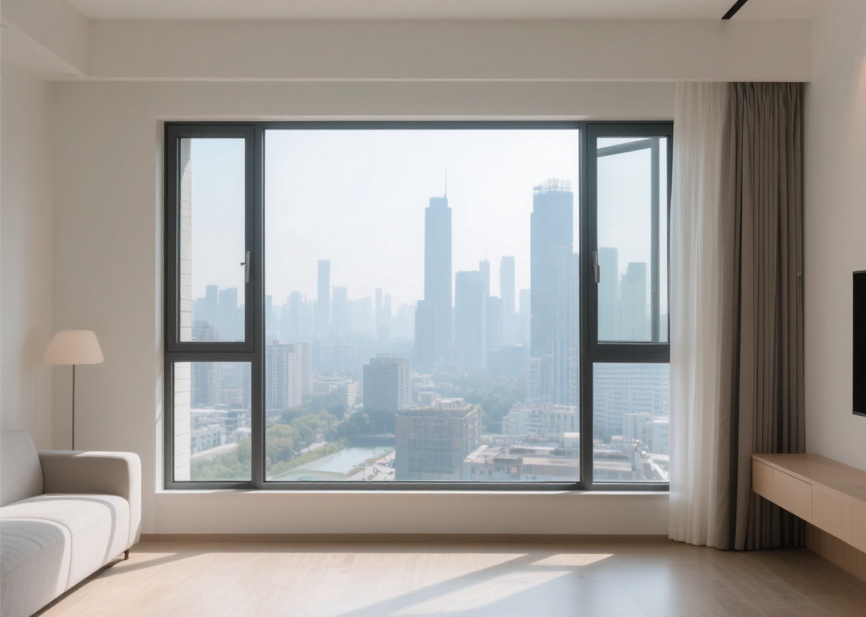 北方冬季窗户结霜场景